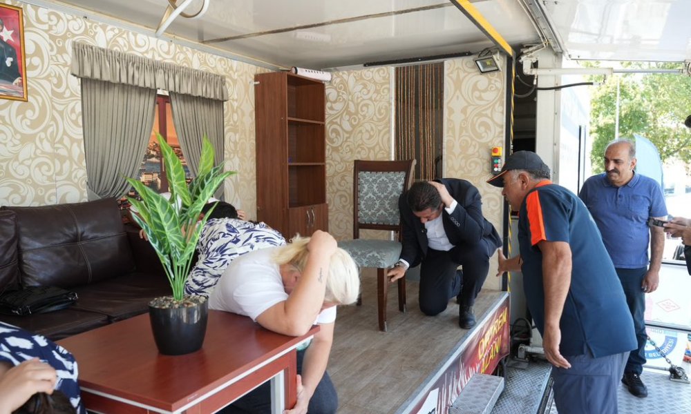 DEPREM SİMÜLASYON TIRI’NA YENİŞEHİRLİLERDEN YOĞUN İLGİ