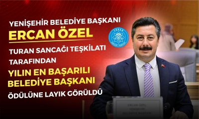 ERCAN ÖZEL YILIN EN BAŞARILI BELEDİYE BAŞKANI SEÇİLDİ
